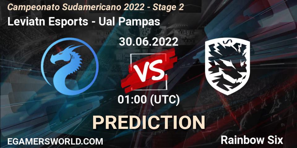 Leviatán Esports - Ualá Pampas: прогноз. 30.06.2022 at 01:00, Rainbow Six, Campeonato Sudamericano 2022 - Stage 2