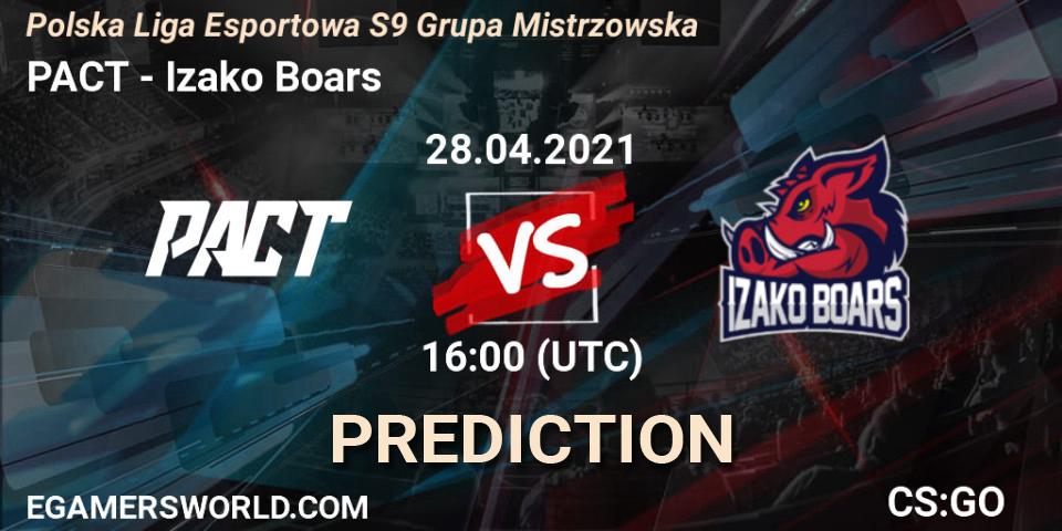 PACT - Izako Boars: прогноз. 28.04.21, CS2 (CS:GO), Polska Liga Esportowa S9 Grupa Mistrzowska