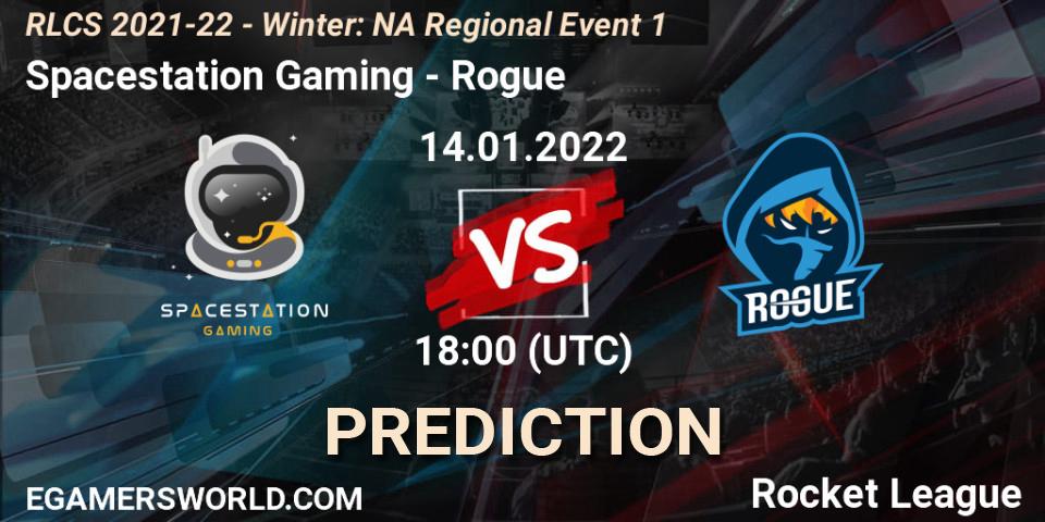 Spacestation Gaming - Rogue: прогноз. 14.01.2022 at 18:00, Rocket League, RLCS 2021-22 - Winter: NA Regional Event 1