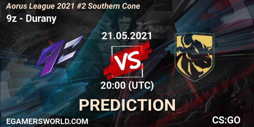 9z - Durany: прогноз. 21.05.2021 at 20:00, Counter-Strike (CS2), Aorus League 2021 #2 Southern Cone