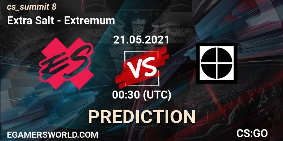 Extra Salt - Extremum: прогноз. 21.05.2021 at 02:00, Counter-Strike (CS2), cs_summit 8