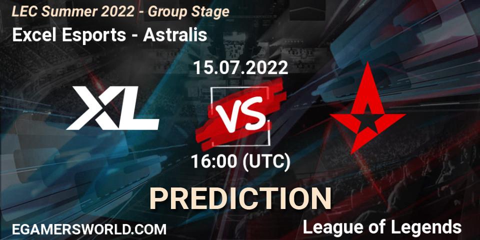 Excel Esports - Astralis: прогноз. 15.07.2022 at 16:00, LoL, LEC Summer 2022 - Group Stage