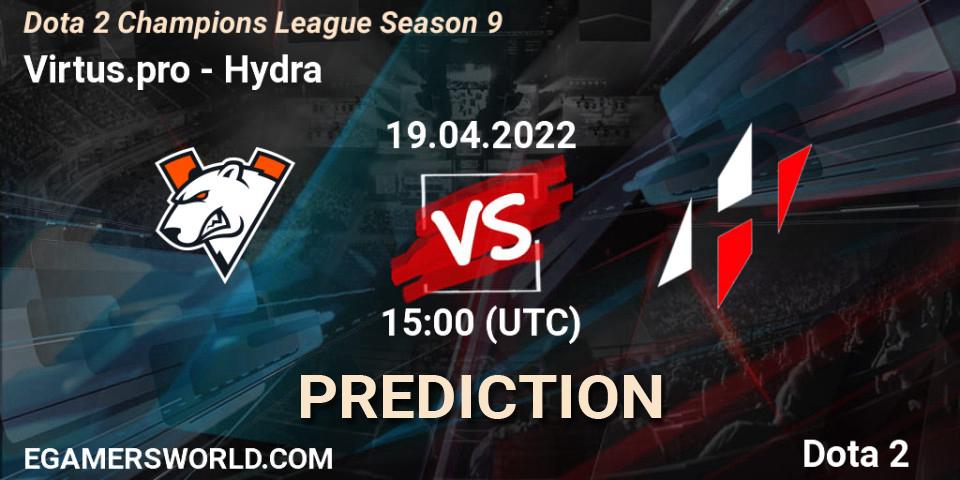 Virtus.pro - Hydra: прогноз. 19.04.22, Dota 2, Dota 2 Champions League Season 9