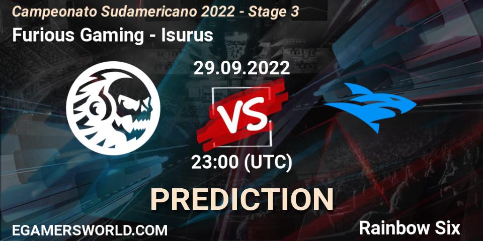 Furious Gaming - Isurus: прогноз. 29.09.2022 at 23:00, Rainbow Six, Campeonato Sudamericano 2022 - Stage 3