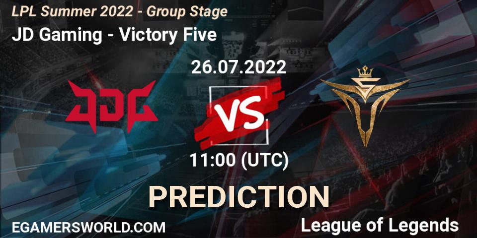 JD Gaming - Victory Five: прогноз. 26.07.22, LoL, LPL Summer 2022 - Group Stage