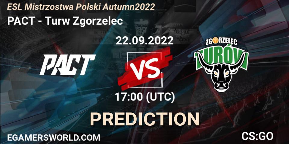 PACT - Turów Zgorzelec: прогноз. 22.09.22, CS2 (CS:GO), ESL Mistrzostwa Polski Autumn 2022