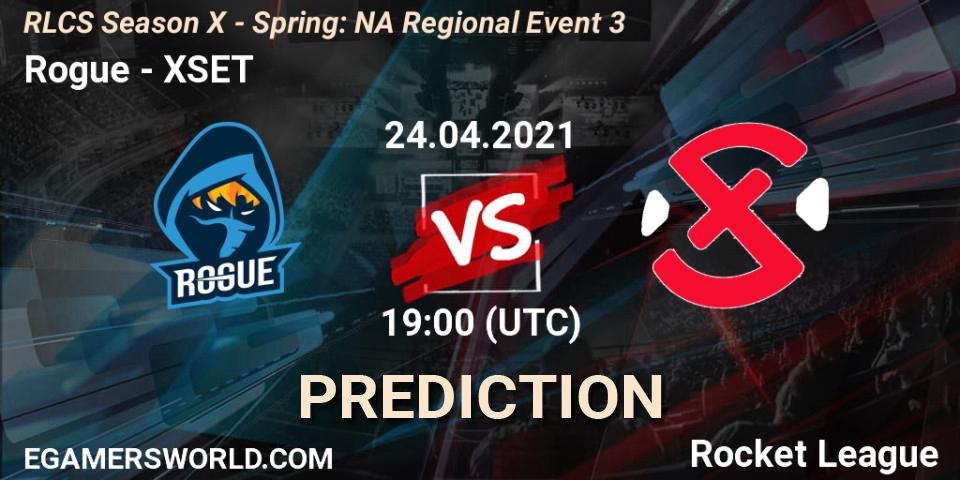 Rogue - XSET: прогноз. 24.04.2021 at 19:00, Rocket League, RLCS Season X - Spring: NA Regional Event 3