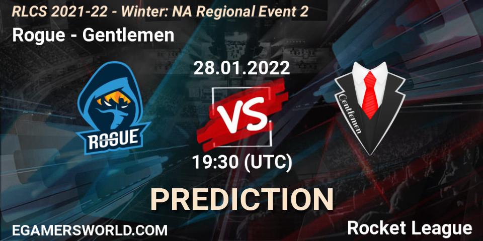 Rogue - Gentlemen: прогноз. 28.01.2022 at 19:30, Rocket League, RLCS 2021-22 - Winter: NA Regional Event 2