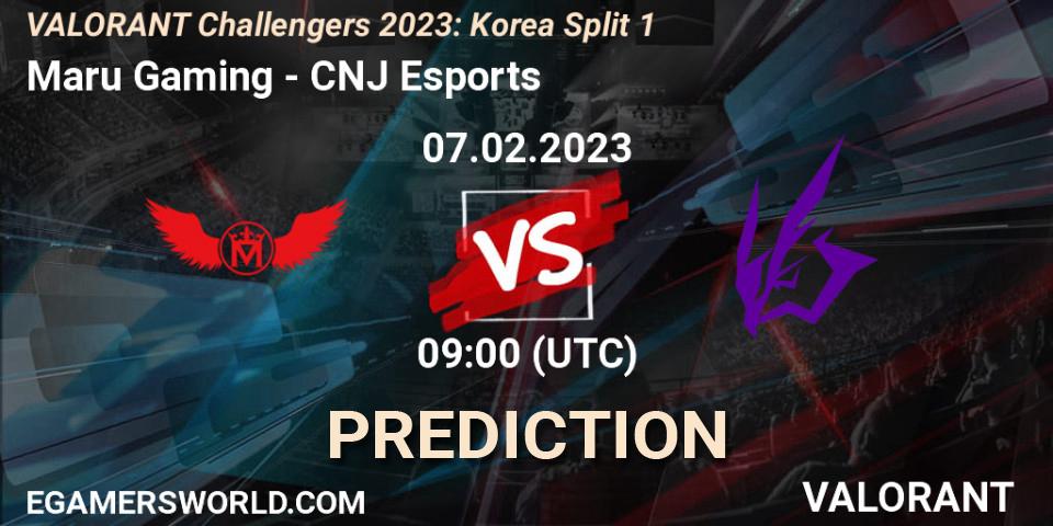 Maru Gaming - CNJ Esports: прогноз. 07.02.23, VALORANT, VALORANT Challengers 2023: Korea Split 1
