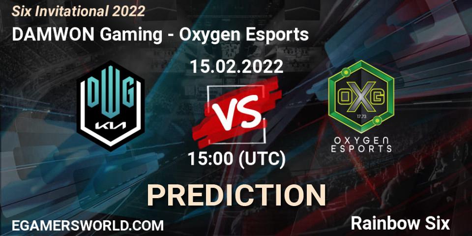 Oxygen Esports - DAMWON Gaming: прогноз. 15.02.2022 at 15:50, Rainbow Six, Six Invitational 2022