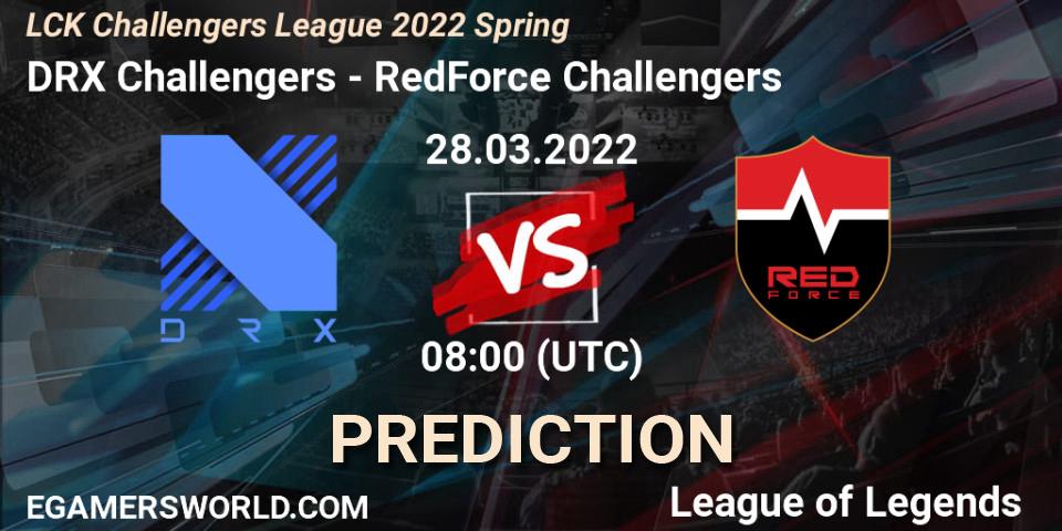 DRX Challengers - RedForce Challengers: прогноз. 28.03.22, LoL, LCK Challengers League 2022 Spring