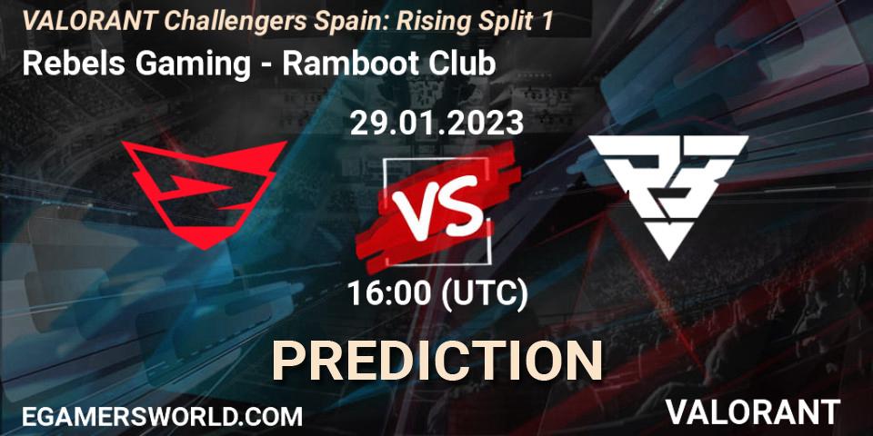 Rebels Gaming - Ramboot Club: прогноз. 29.01.23, VALORANT, VALORANT Challengers 2023 Spain: Rising Split 1