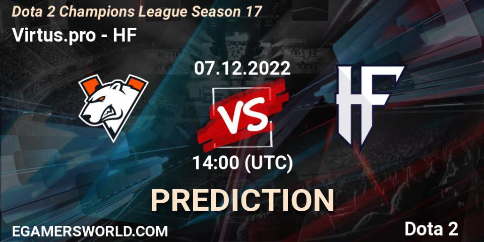 Virtus.pro - HF: прогноз. 07.12.22, Dota 2, Dota 2 Champions League Season 17