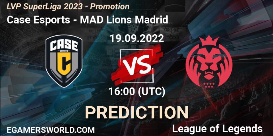 Case Esports - MAD Lions Madrid: прогноз. 19.09.22, LoL, LVP SuperLiga 2023 - Promotion