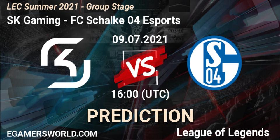 SK Gaming - FC Schalke 04 Esports: прогноз. 09.07.2021 at 16:00, LoL, LEC Summer 2021 - Group Stage