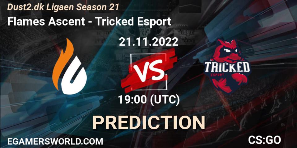 Flames Ascent - Tricked Esport: прогноз. 21.11.2022 at 19:00, Counter-Strike (CS2), Dust2.dk Ligaen Season 21