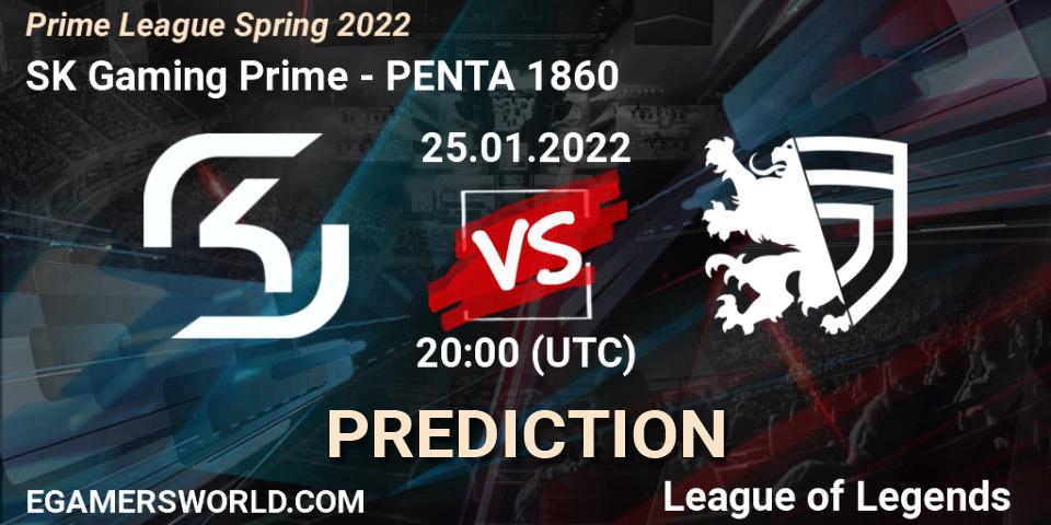 SK Gaming Prime - PENTA 1860: прогноз. 25.01.2022 at 20:00, LoL, Prime League Spring 2022