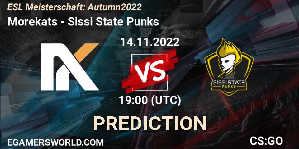 Morekats - Sissi State Punks: прогноз. 17.11.2022 at 19:00, Counter-Strike (CS2), ESL Meisterschaft: Autumn 2022