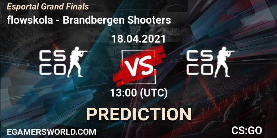 flowskola - Brandbergen Shooters: прогноз. 18.04.2021 at 13:00, Counter-Strike (CS2), Esportal Grand Finals
