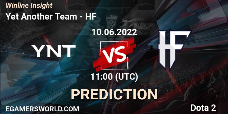 Yet Another Team - HF: прогноз. 10.06.2022 at 11:00, Dota 2, Winline Insight