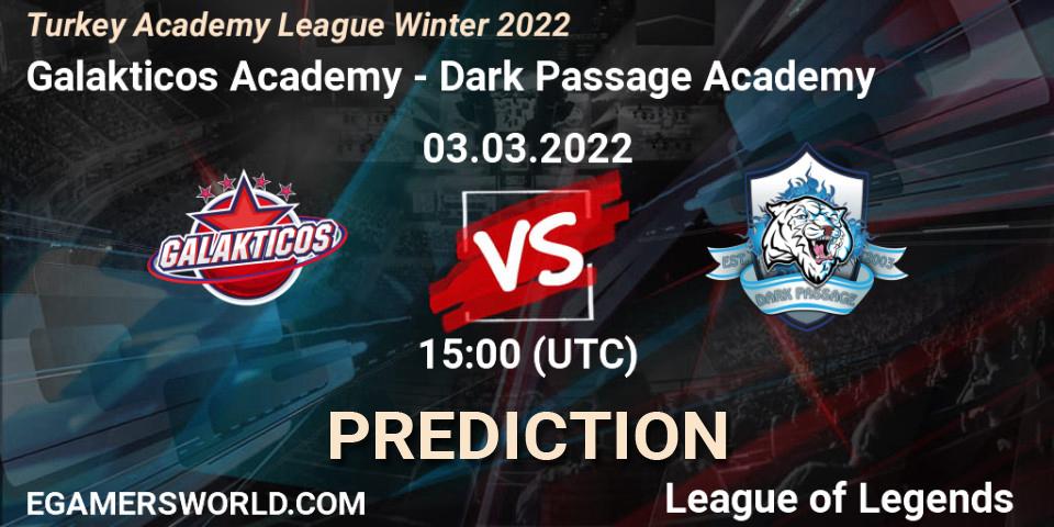 Galakticos Academy - Dark Passage Academy: прогноз. 03.03.2022 at 15:00, LoL, Turkey Academy League Winter 2022