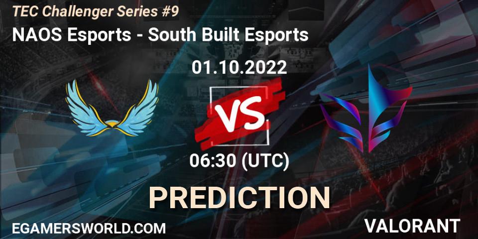 NAOS Esports - South Built Esports: прогноз. 01.10.2022 at 06:30, VALORANT, TEC Challenger Series #9
