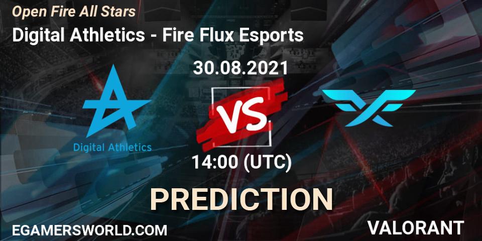 Digital Athletics - Fire Flux Esports: прогноз. 30.08.2021 at 18:30, VALORANT, Open Fire All Stars