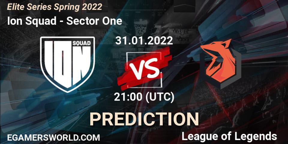 Ion Squad - Sector One: прогноз. 31.01.2022 at 21:00, LoL, Elite Series Spring 2022
