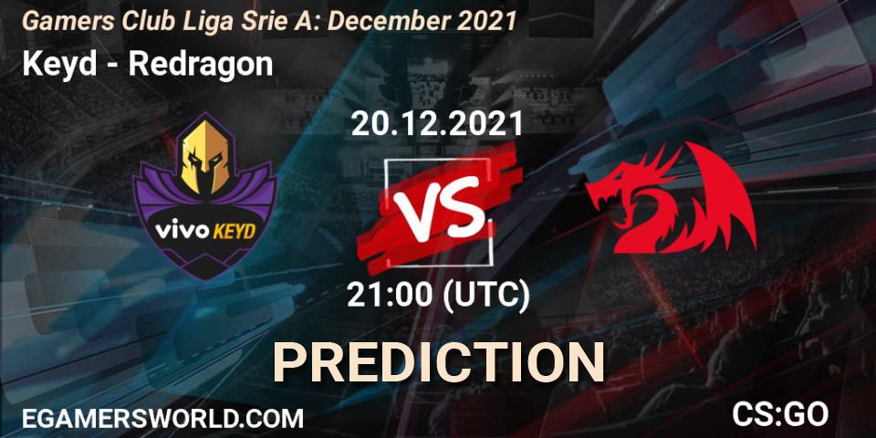 Keyd - Redragon: прогноз. 20.12.2021 at 21:00, Counter-Strike (CS2), Gamers Club Liga Série A: December 2021