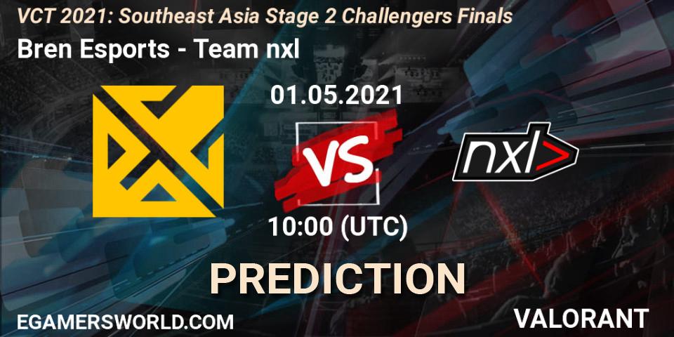 Bren Esports - Team nxl: прогноз. 01.05.2021 at 10:00, VALORANT, VCT 2021: Southeast Asia Stage 2 Challengers Finals