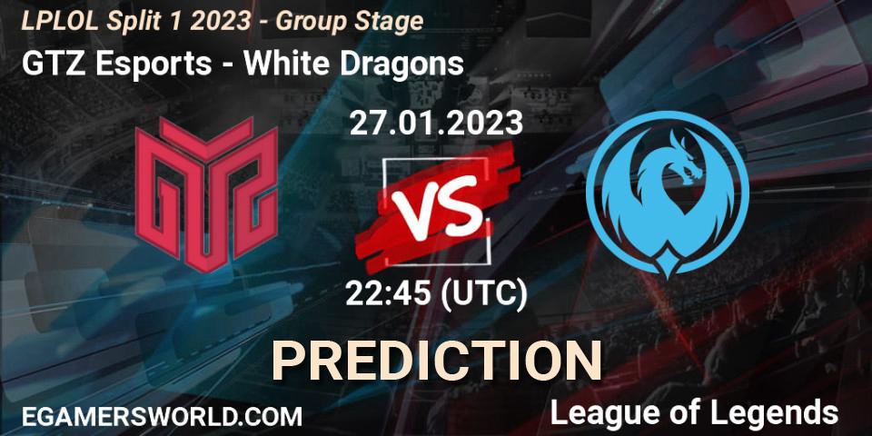 GTZ Bulls - White Dragons: прогноз. 27.01.23, LoL, LPLOL Split 1 2023 - Group Stage