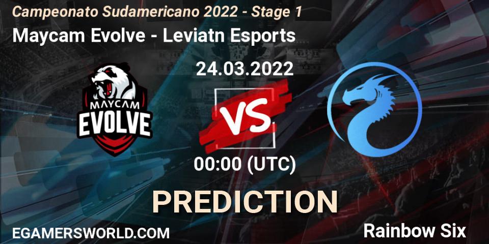 Maycam Evolve - Leviatán Esports: прогноз. 24.03.2022 at 02:00, Rainbow Six, Campeonato Sudamericano 2022 - Stage 1