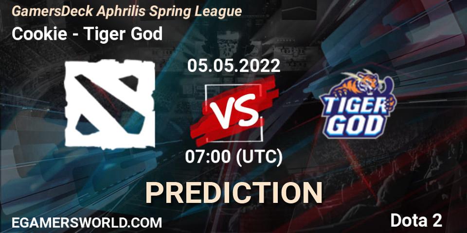Cookie - Tiger God: прогноз. 05.05.2022 at 07:00, Dota 2, GamersDeck Aphrilis Spring League
