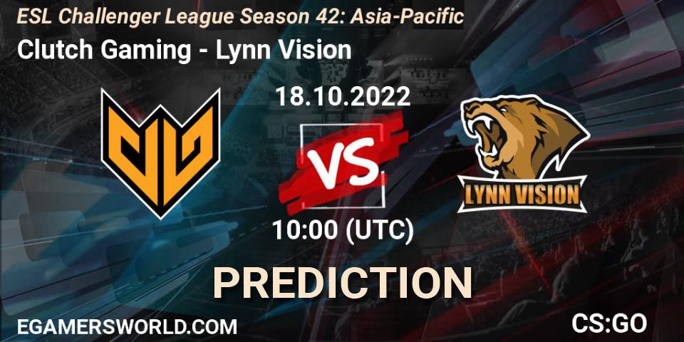 Clutch Gaming - Lynn Vision: прогноз. 18.10.22, CS2 (CS:GO), ESL Challenger League Season 42: Asia-Pacific