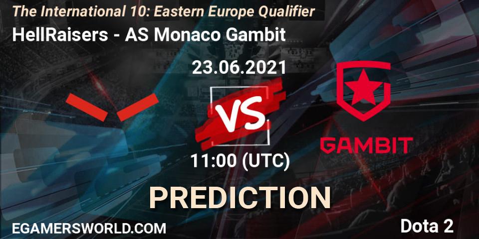 HellRaisers - AS Monaco Gambit: прогноз. 23.06.2021 at 15:30, Dota 2, The International 10: Eastern Europe Qualifier
