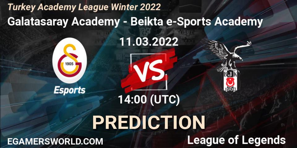 Galatasaray Academy - Beşiktaş e-Sports Academy: прогноз. 11.03.22, LoL, Turkey Academy League Winter 2022