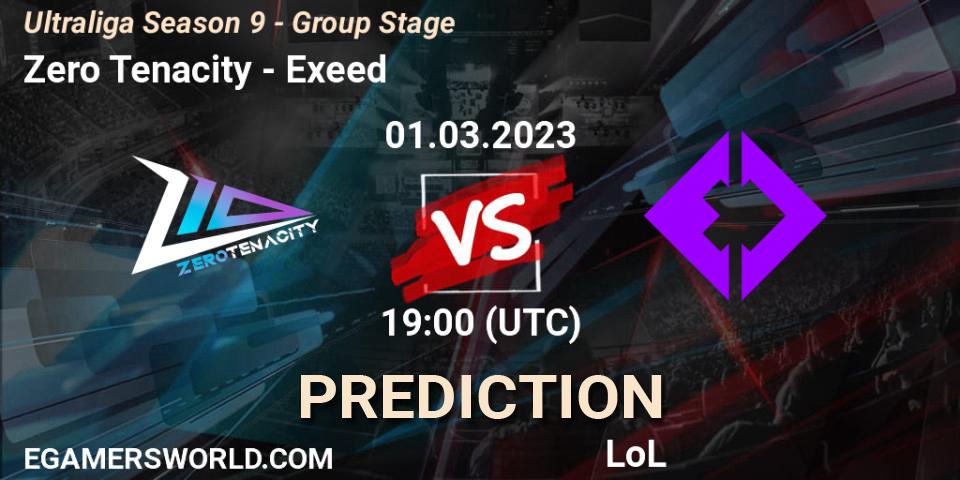 Zero Tenacity - Exeed: прогноз. 01.03.23, LoL, Ultraliga Season 9 - Group Stage