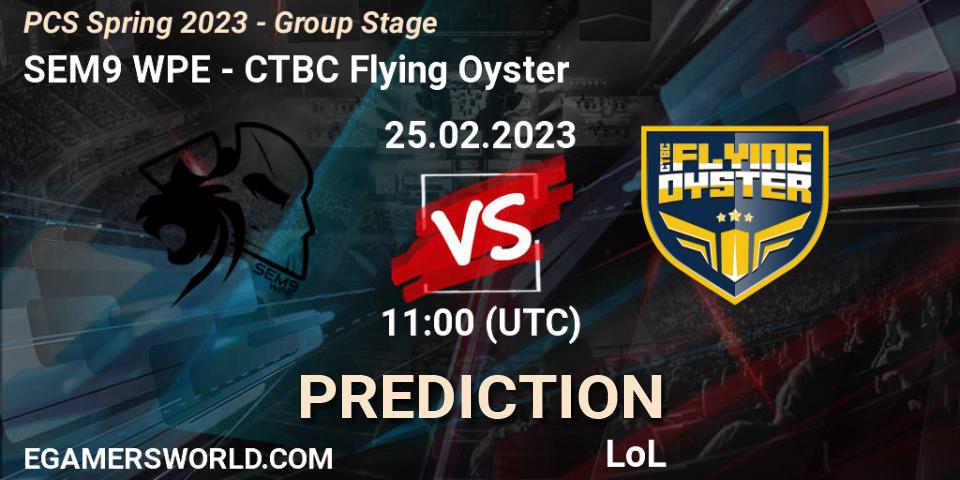 SEM9 WPE - CTBC Flying Oyster: прогноз. 04.02.2023 at 13:15, LoL, PCS Spring 2023 - Group Stage