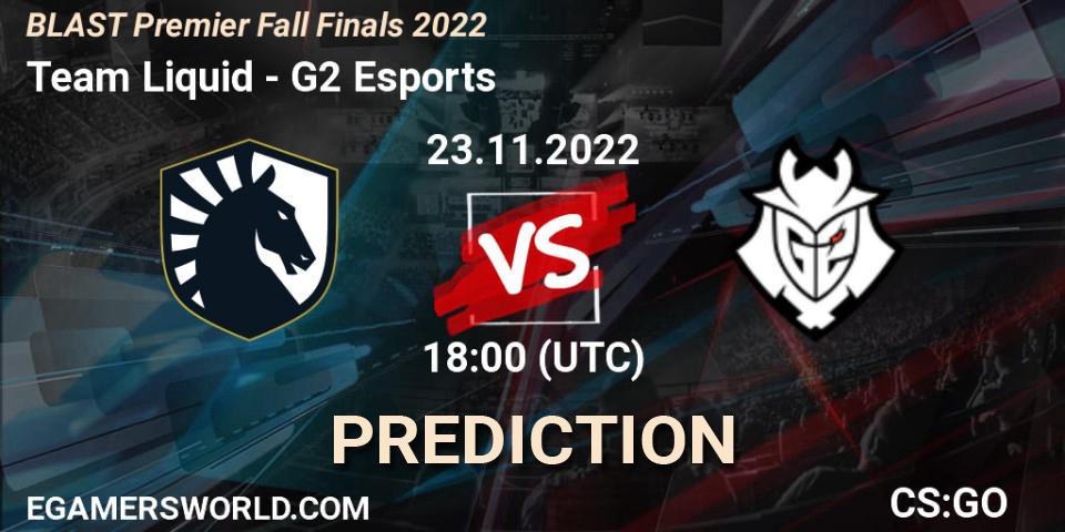 Team Liquid - G2 Esports: прогноз. 23.11.22, CS2 (CS:GO), BLAST Premier Fall Finals 2022