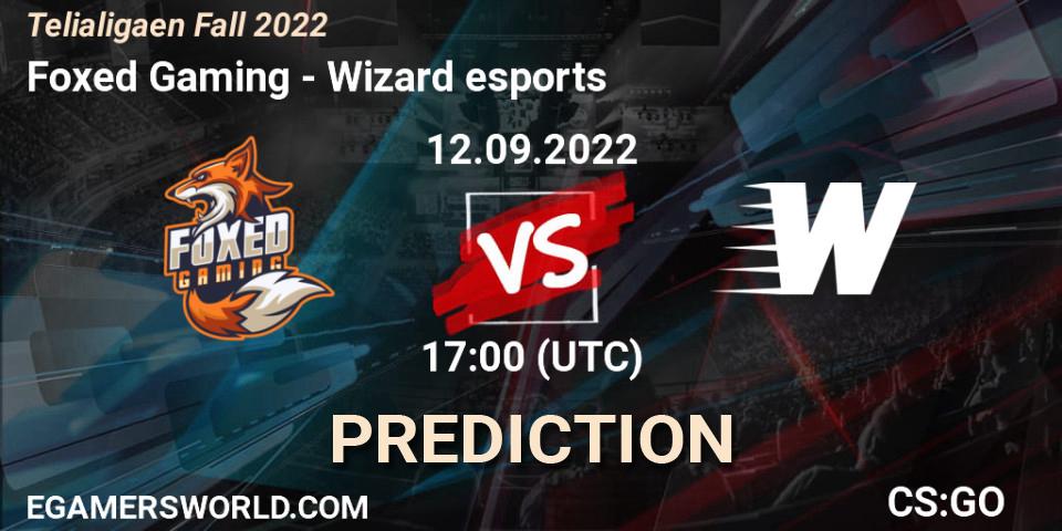 Foxed Gaming - Wizard esports: прогноз. 12.09.2022 at 17:00, Counter-Strike (CS2), Telialigaen Fall 2022: Regular Season