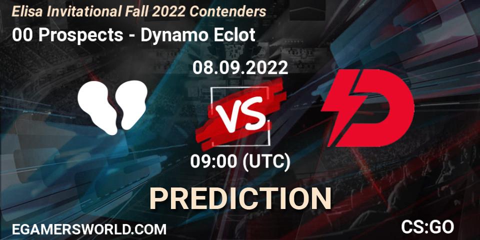 00 Prospects - Dynamo Eclot: прогноз. 08.09.22, CS2 (CS:GO), Elisa Invitational Fall 2022 Contenders