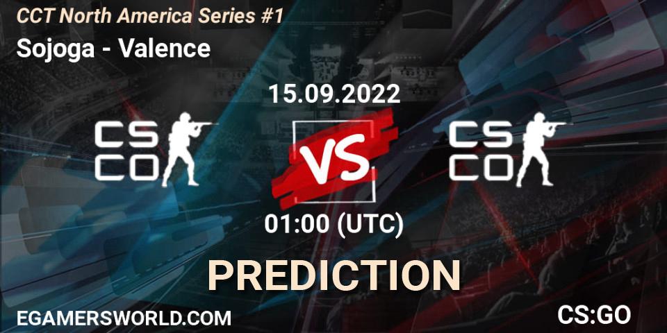Sojoga - Valence: прогноз. 15.09.22, CS2 (CS:GO), CCT North America Series #1