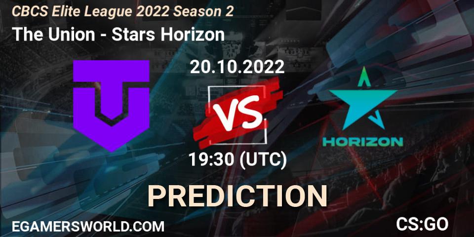 The Union - Stars Horizon: прогноз. 20.10.22, CS2 (CS:GO), CBCS Elite League 2022 Season 2