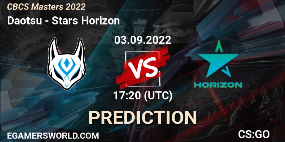Daotsu - Stars Horizon: прогноз. 03.09.22, CS2 (CS:GO), CBCS Masters 2022