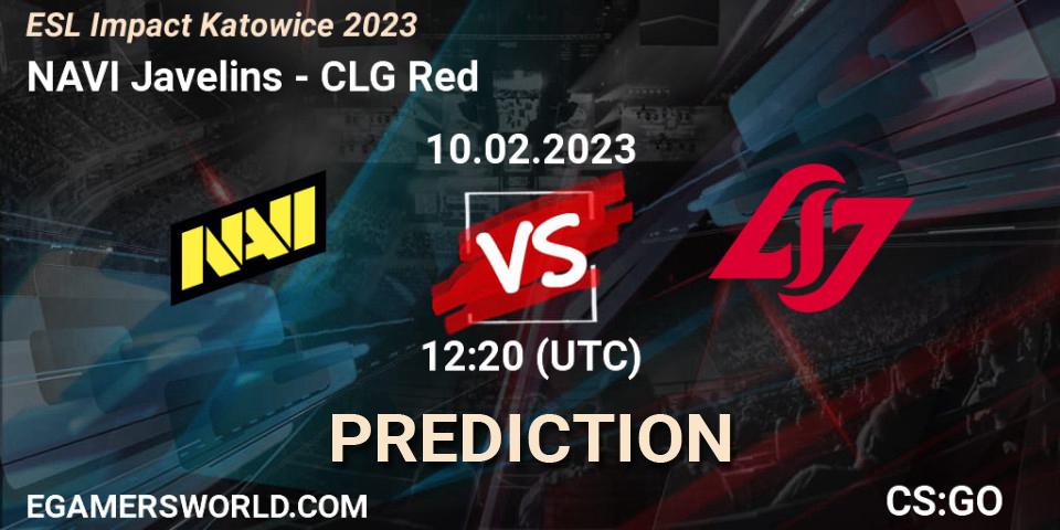 NAVI Javelins - CLG Red: прогноз. 10.02.23, CS2 (CS:GO), ESL Impact Katowice 2023