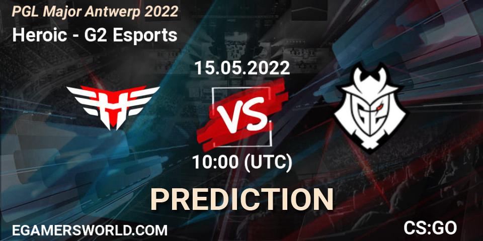 Heroic - G2 Esports: прогноз. 15.05.2022 at 10:00, Counter-Strike (CS2), PGL Major Antwerp 2022