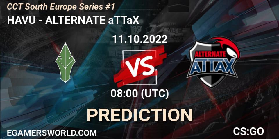 HAVU - ALTERNATE aTTaX: прогноз. 11.10.2022 at 08:00, Counter-Strike (CS2), CCT South Europe Series #1