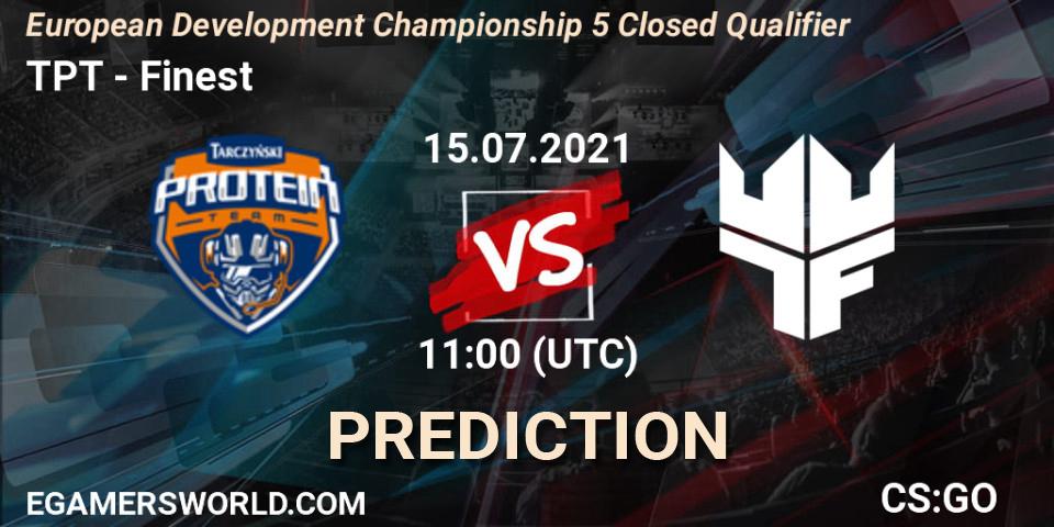 TPT - Finest: прогноз. 15.07.2021 at 11:35, Counter-Strike (CS2), European Development Championship 5 Closed Qualifier