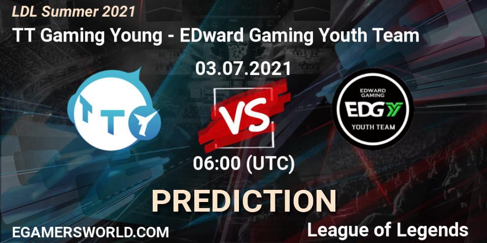 TT Gaming Young - EDward Gaming Youth Team: прогноз. 03.07.2021 at 06:00, LoL, LDL Summer 2021