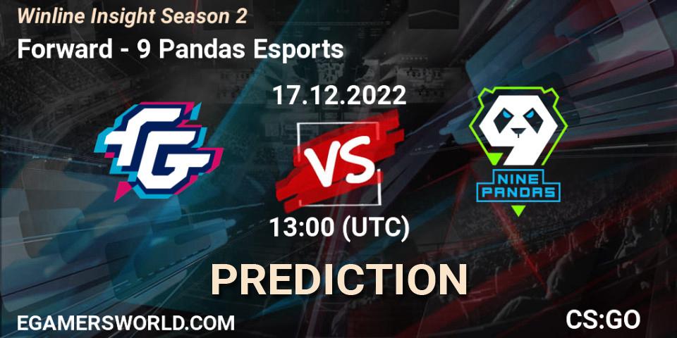 Forward - 9 Pandas Esports: прогноз. 17.12.22, CS2 (CS:GO), Winline Insight Season 2